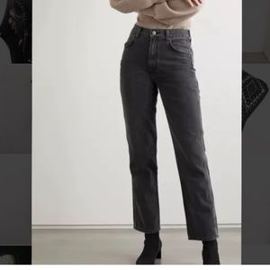 Reformation Everyday Jeans in Seine Black High Rise